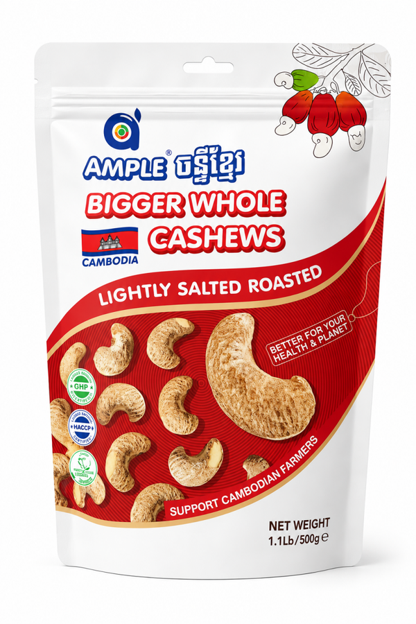 W180 King Cashewnoten – Gezouten met Vlies – 500 g