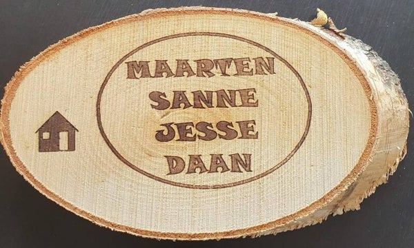 Naam/Huisnummer bord