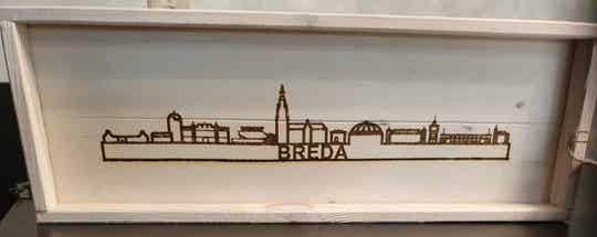 Dienblad met skyline