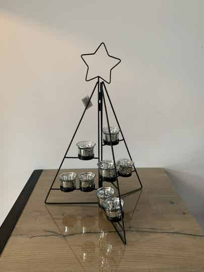 Metalen kerstboom - S