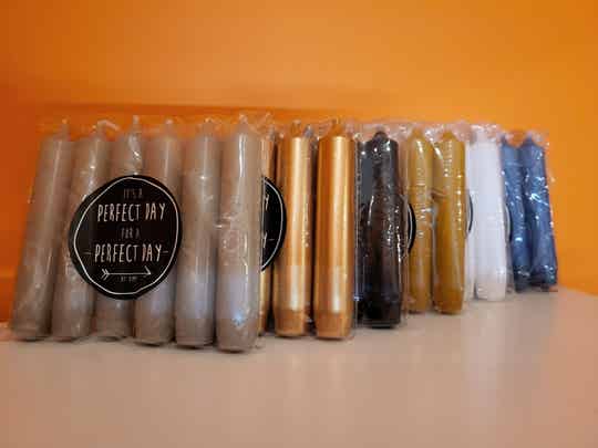 Rustik Lys mini dinerkaars 6 stuks