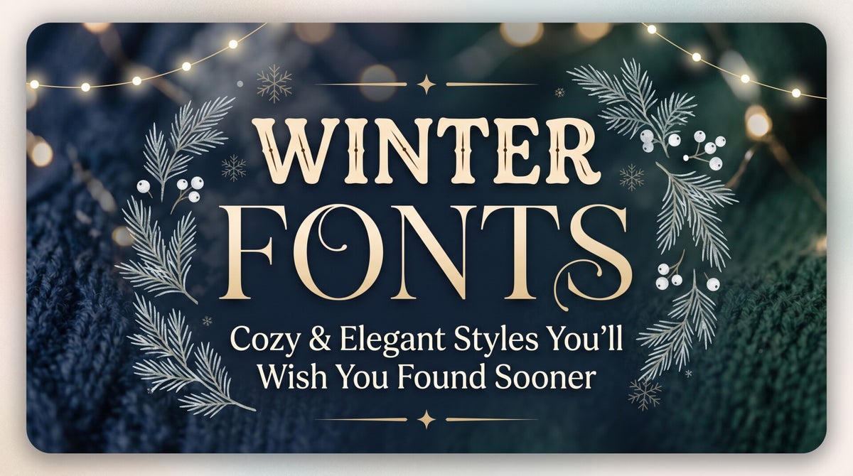 Winter Fonts: Cozy & Elegant Styles