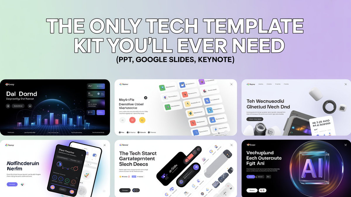 The Only Tech Template Kit (PPT/Slides/Keynote)