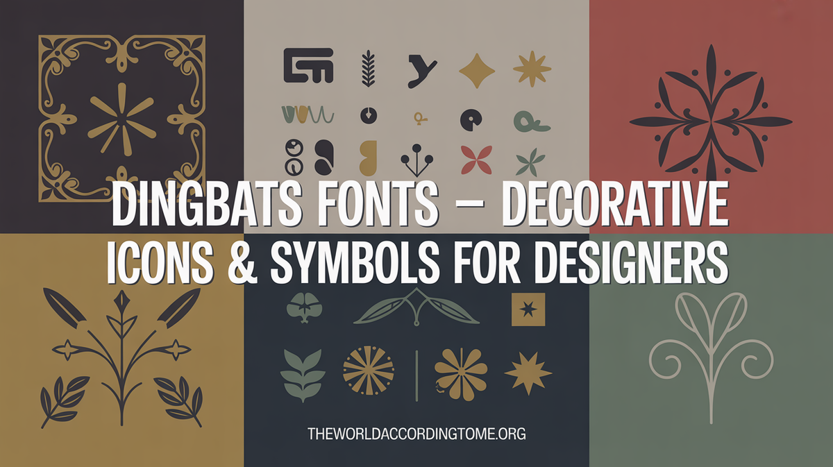 Dingbats Fonts: Decorative Icons & Symbols