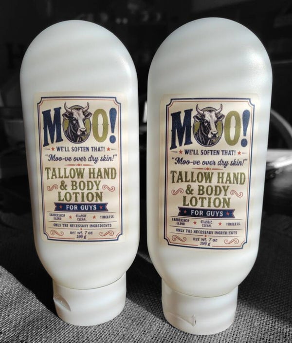 Moo! For Men Tallow Lotion