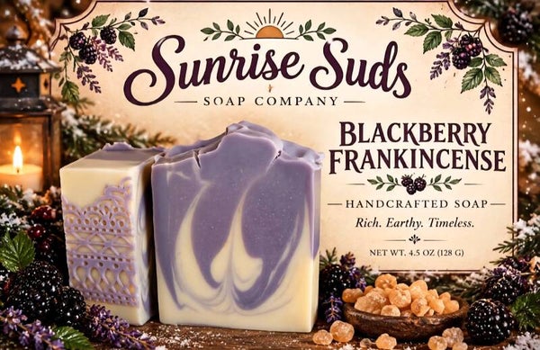 Handcrafted Soap - Blackberry Frankincense
