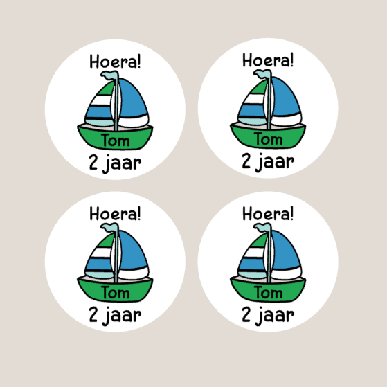 Stickers bootje