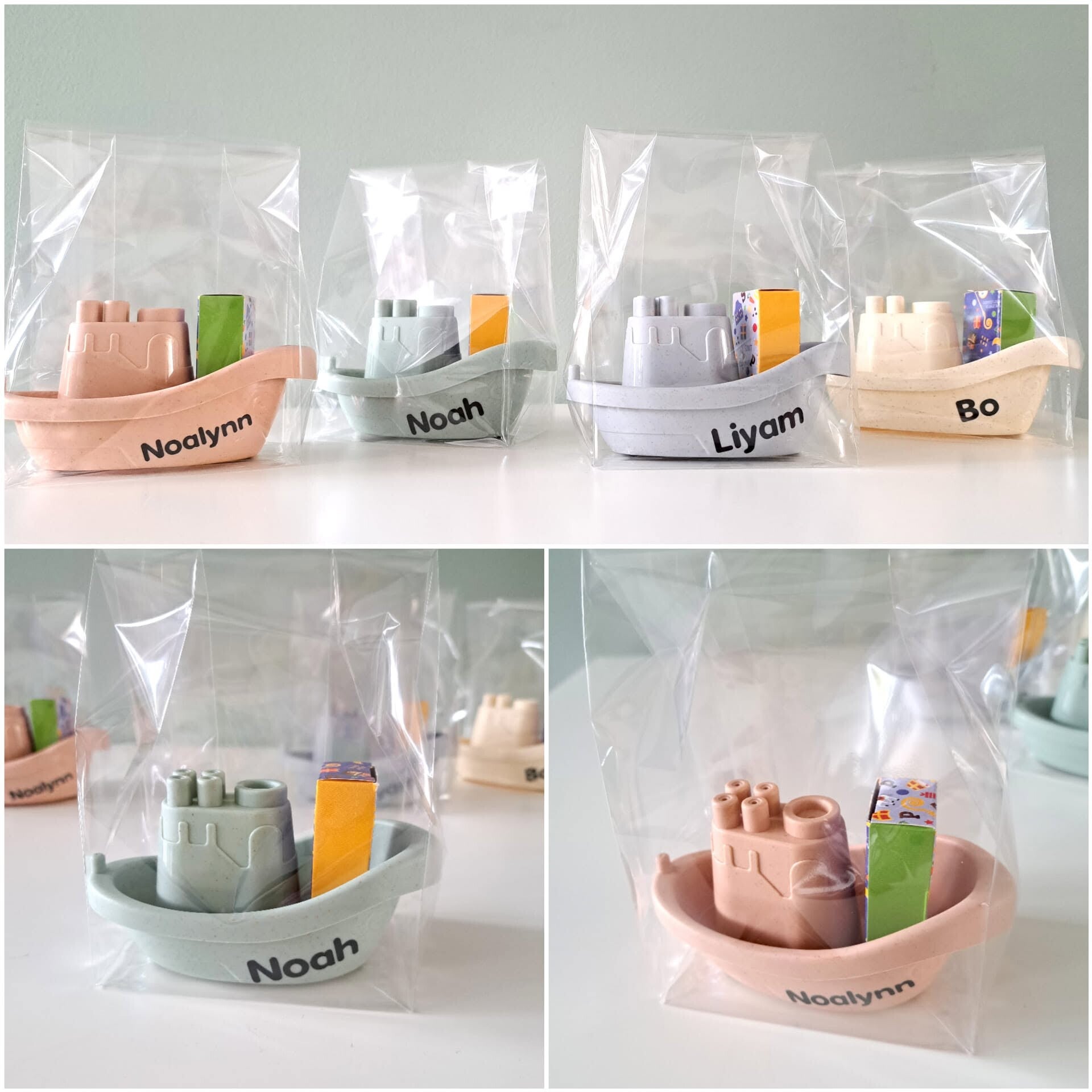 Mini pakjesboot pastel