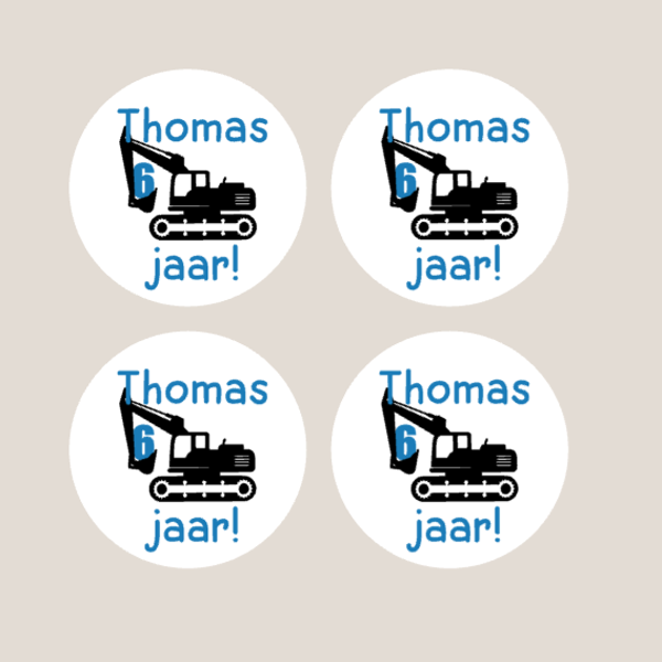Stickers kraanmachine