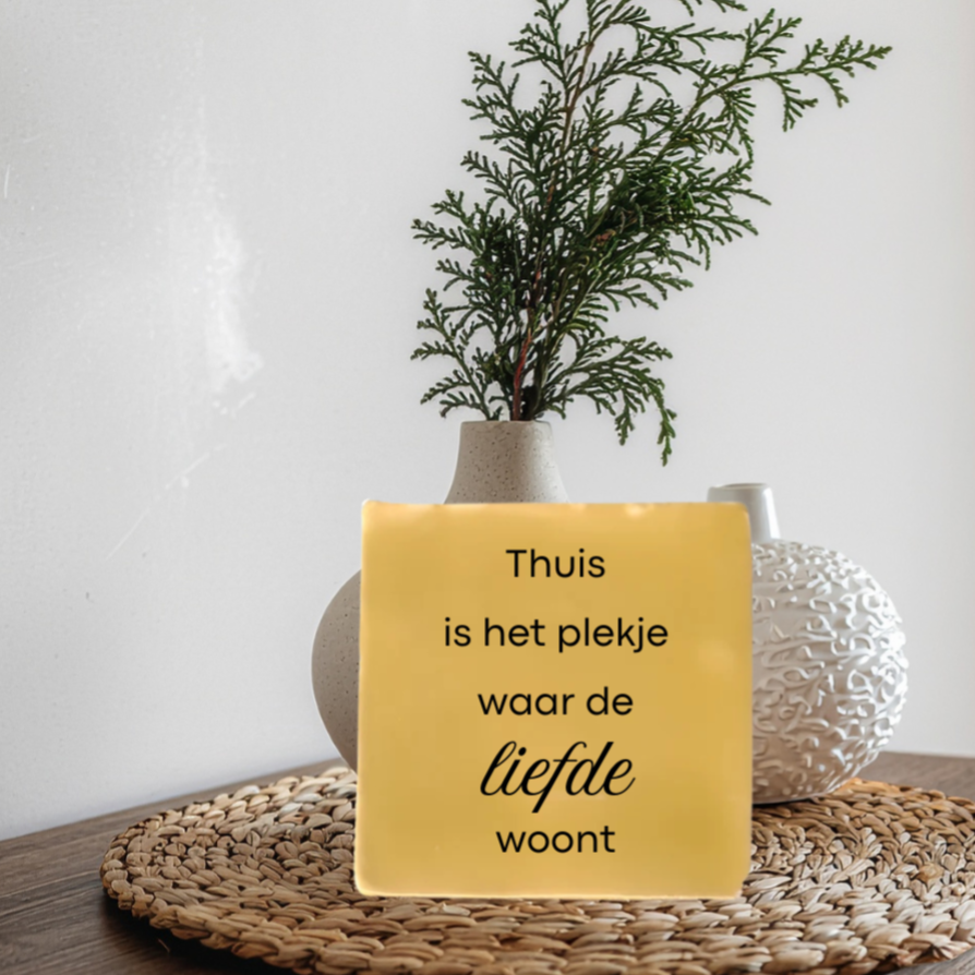 Thuis is het plekje waar de liefde woont