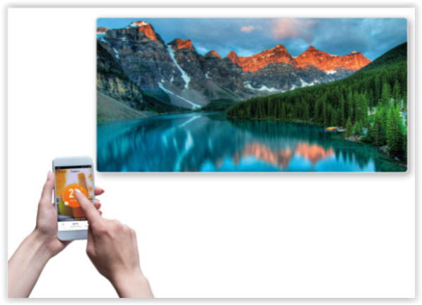 Infrarood verwarmingspanelen, WIFI thermoregulator + PRINT TF-SWT/49