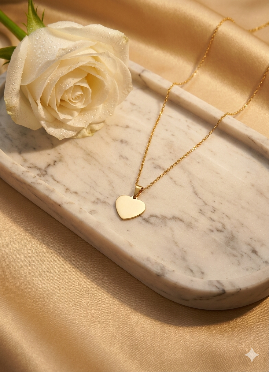 Collier Pendentif « Cœur Gravé Personnalisé »