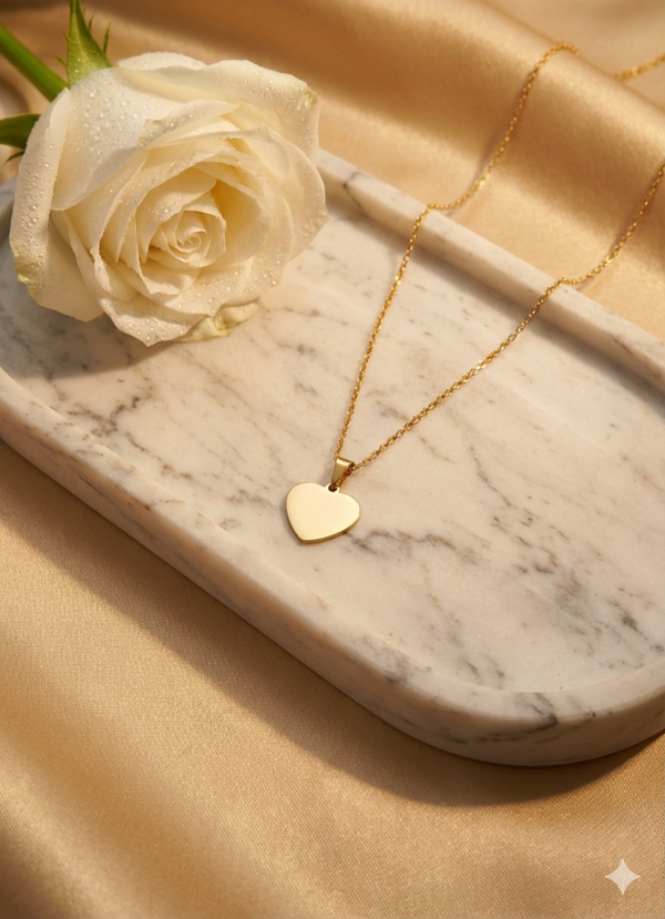 Collier Pendentif « Cœur Gravé Personnalisé »