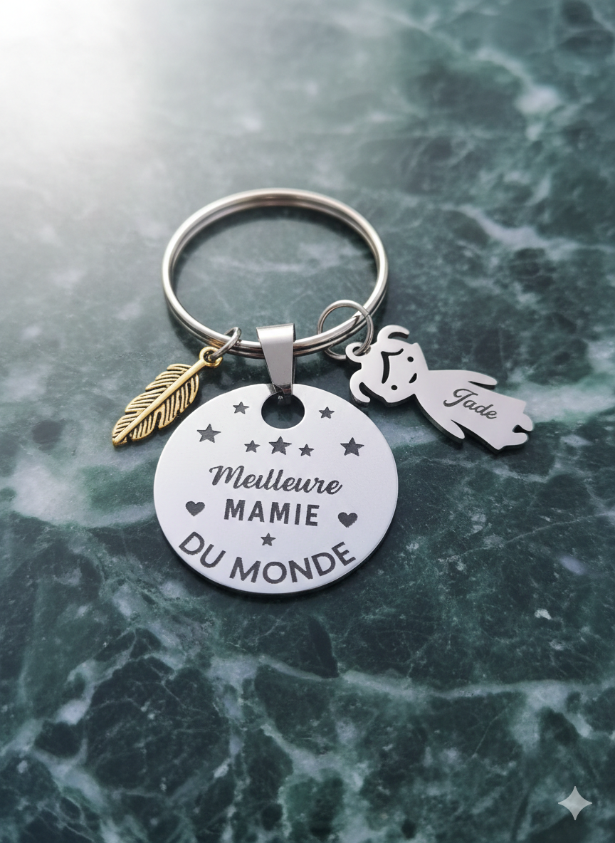 Porte-clés Personnalisé « Meilleure Maman »