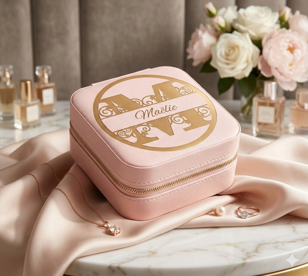Boîte à Bijoux Personnalisée « Monogramme »