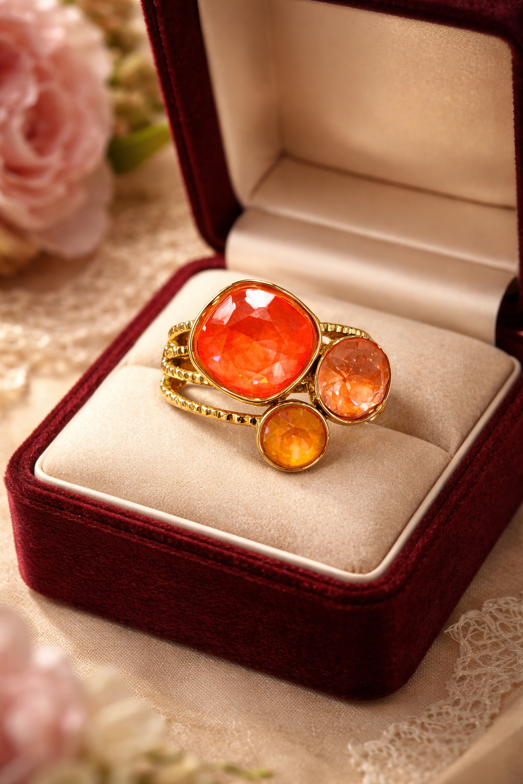 Bague Bohm en Acier Inoxydable – Collection Tricolore