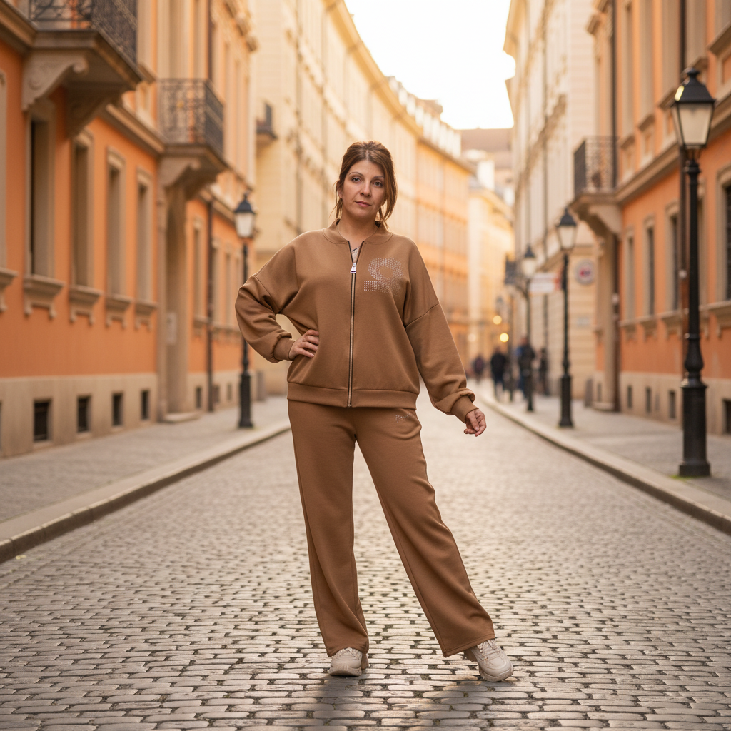 Ensemble training zippé – Confort & style urbain