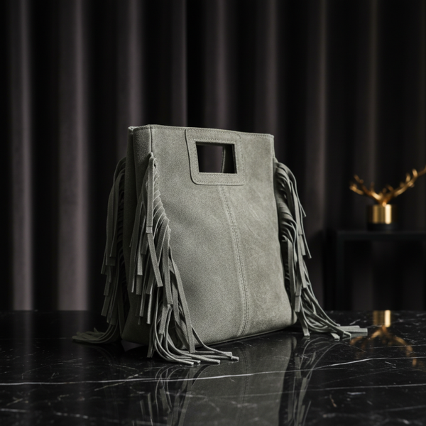 Sac femme à franges – style bohème chic.