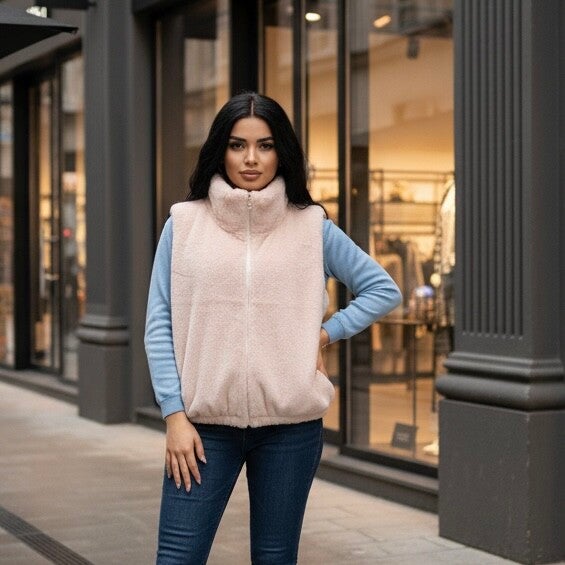 Collection gilet sans manches teddy (5 couleurs)