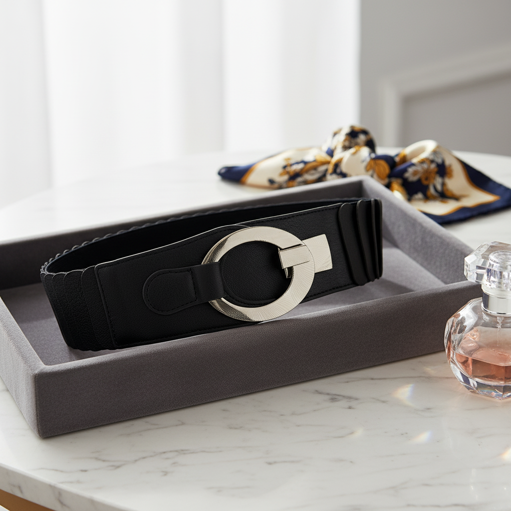 Ceinture Élastique Femme – Boucle Design & Confort Absolu (5 coloris)