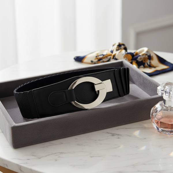 Ceinture Élastique Femme – Boucle Design & Confort Absolu (5 coloris)