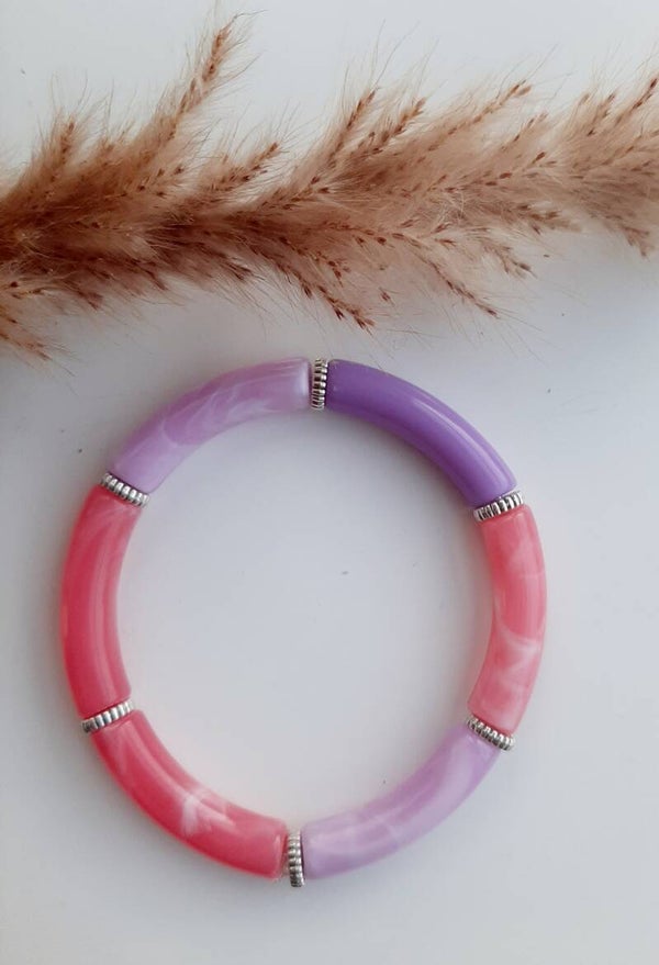 Armband tube lila/peach