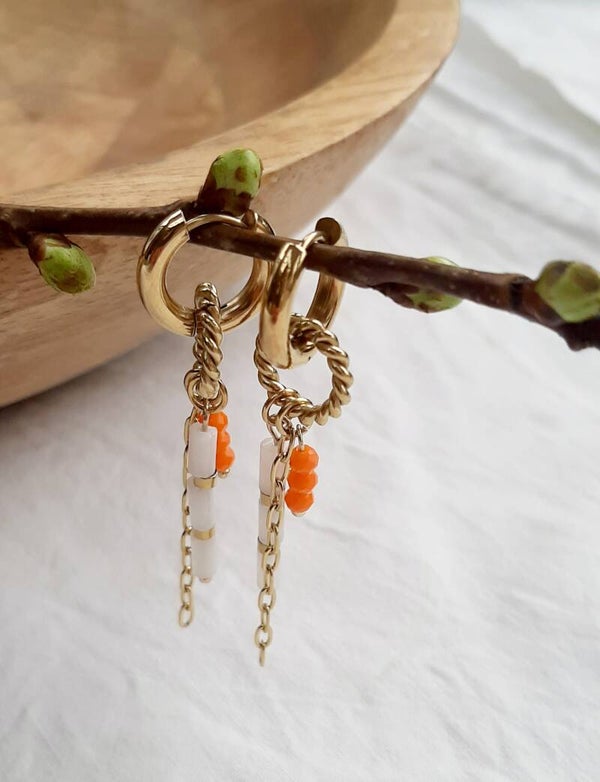 Oorbellen Orange 2