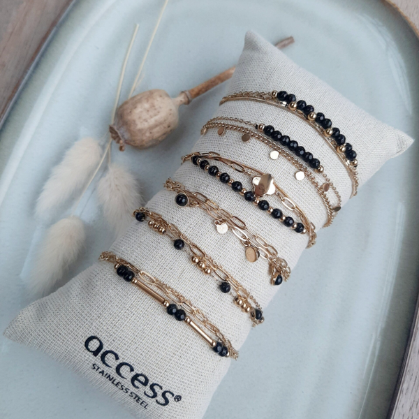 Armband black/gold