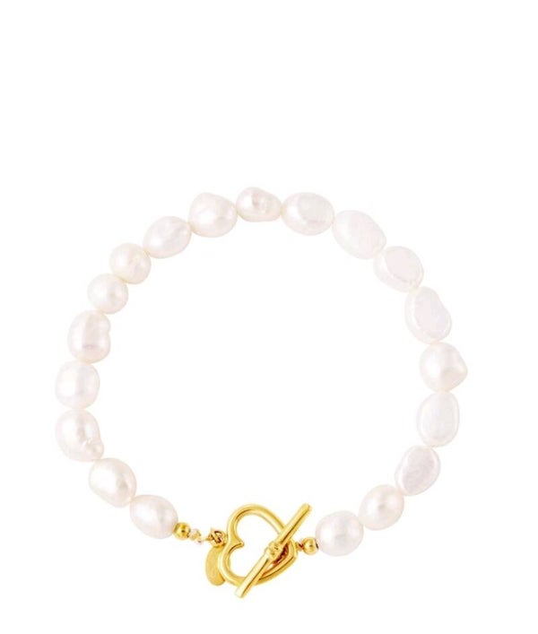 Armband White Pearl