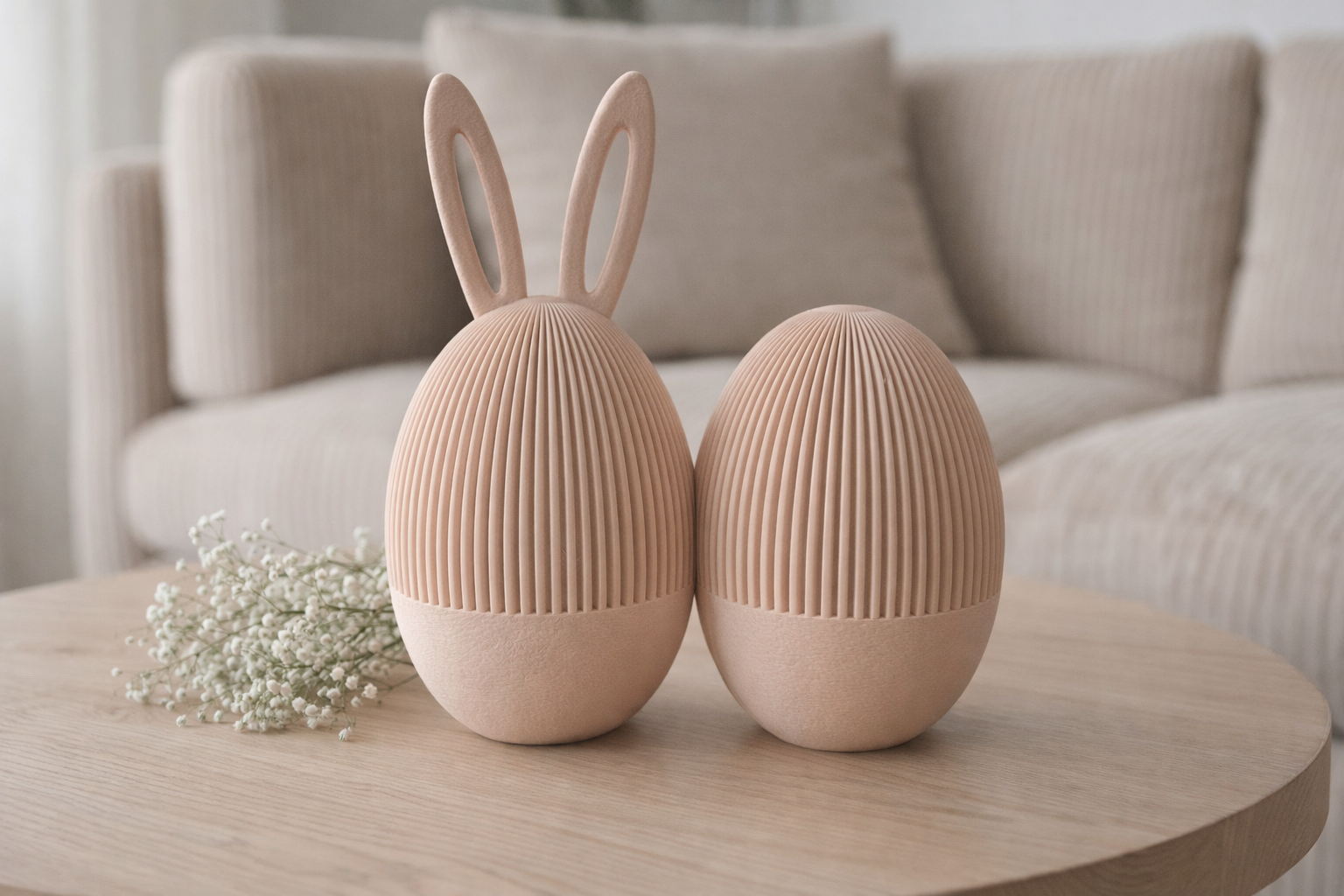 Osterei mit Ohren Japandi