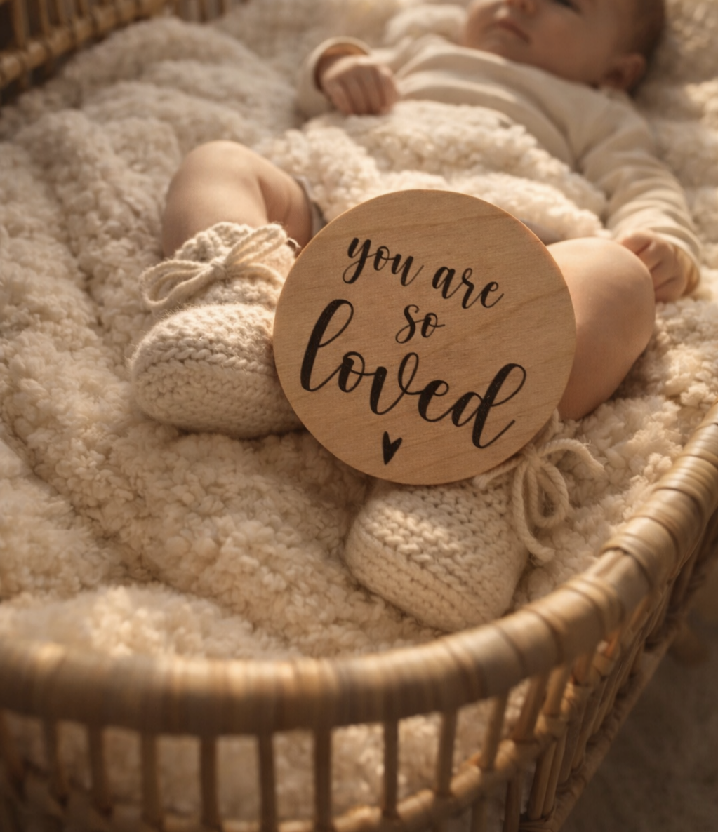 HOLZSCHEIBE "YOU ARE SO LOVED"