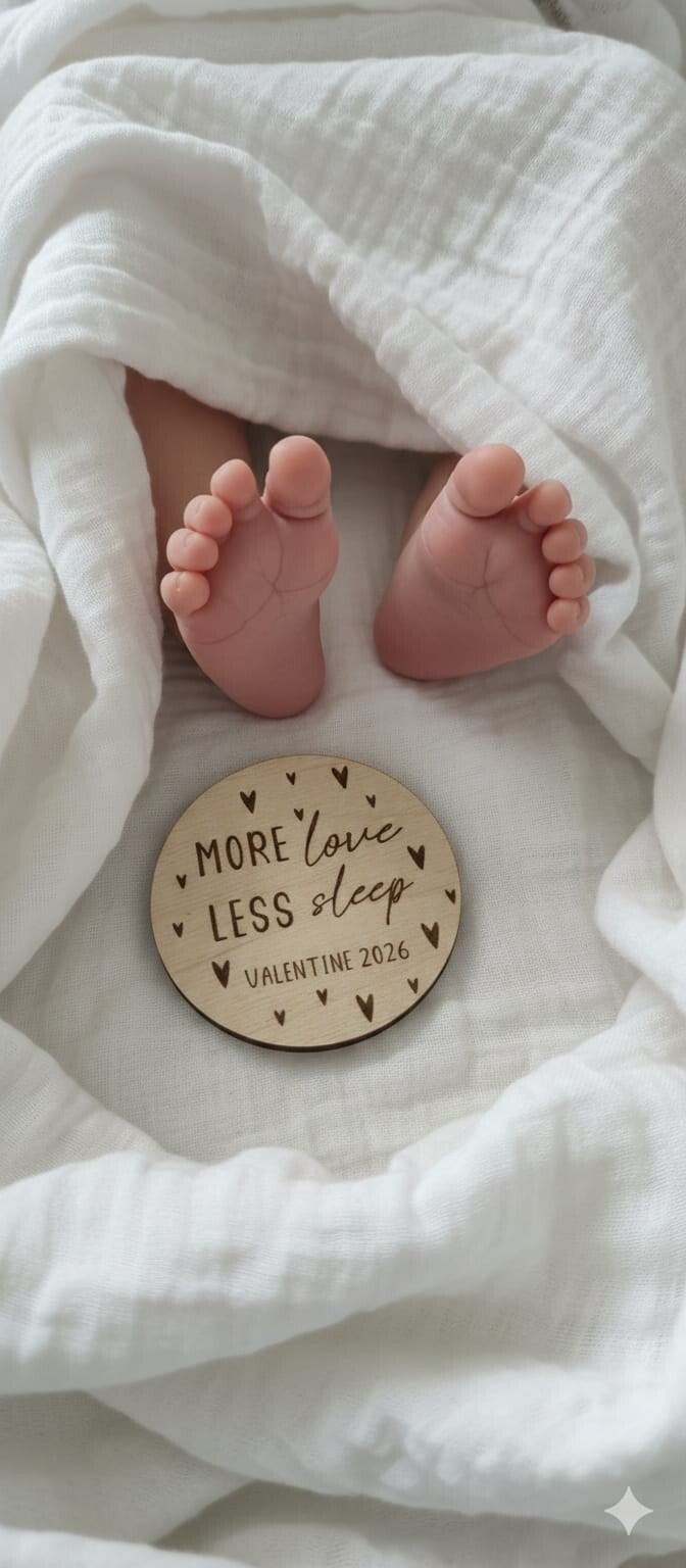 HOLZSCHEIBE "MORE LOVE" VALENTINE