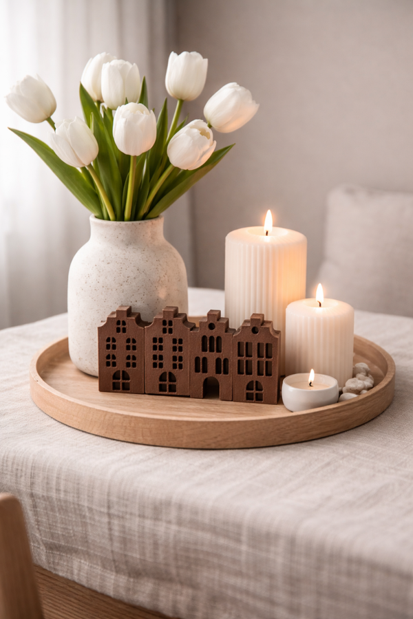 Grachtenhäuschen 4er Set