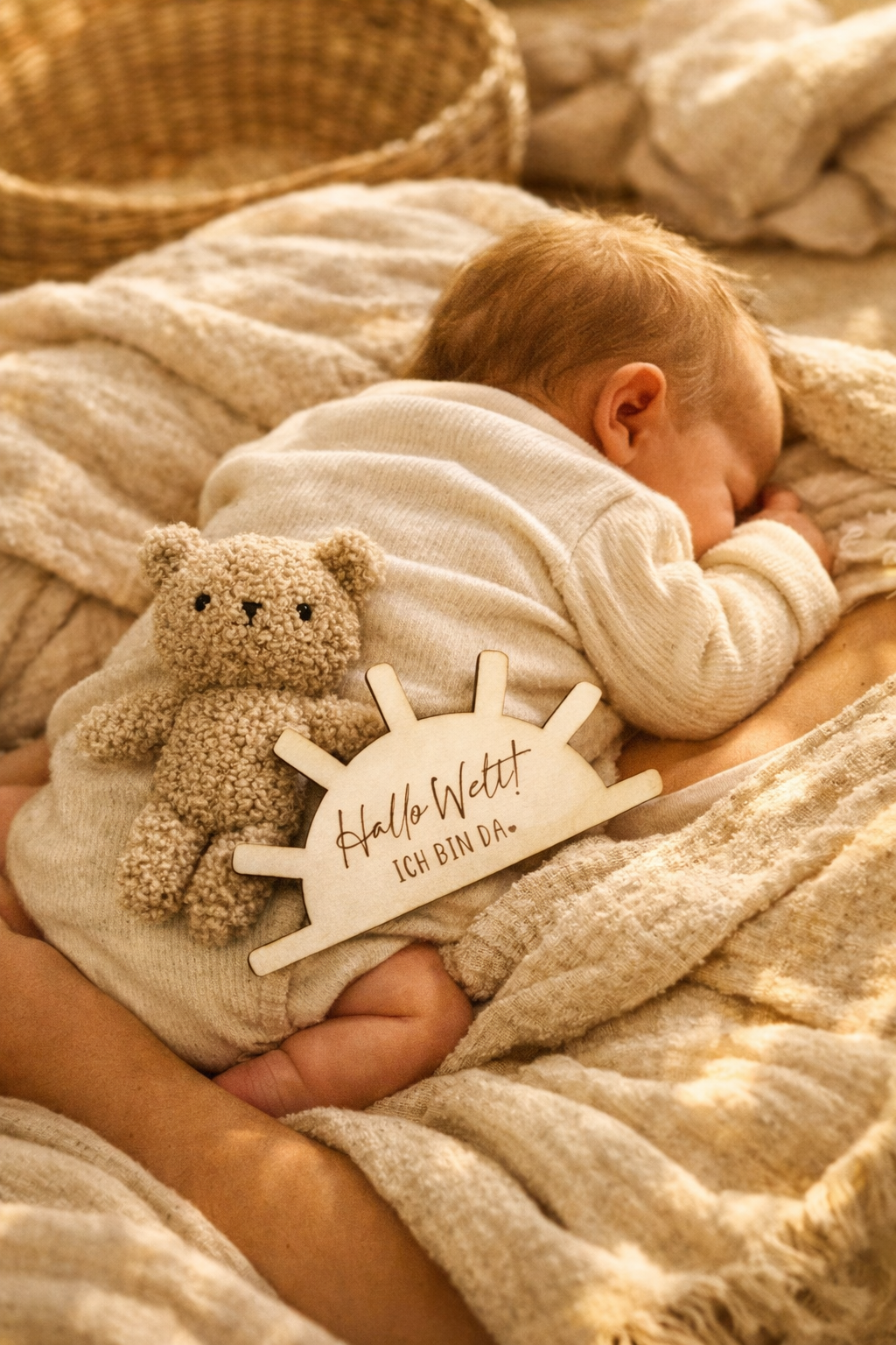 SONNE "HALLO WELT ICH BIN" PERSONALISIERT