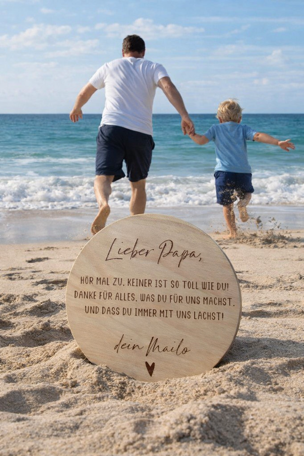HOLZSCHEIBE "LIEBER PAPA"