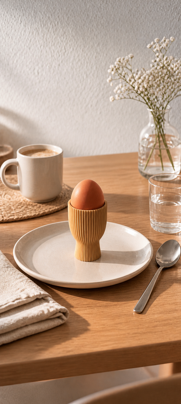 Eierbecher gerippt