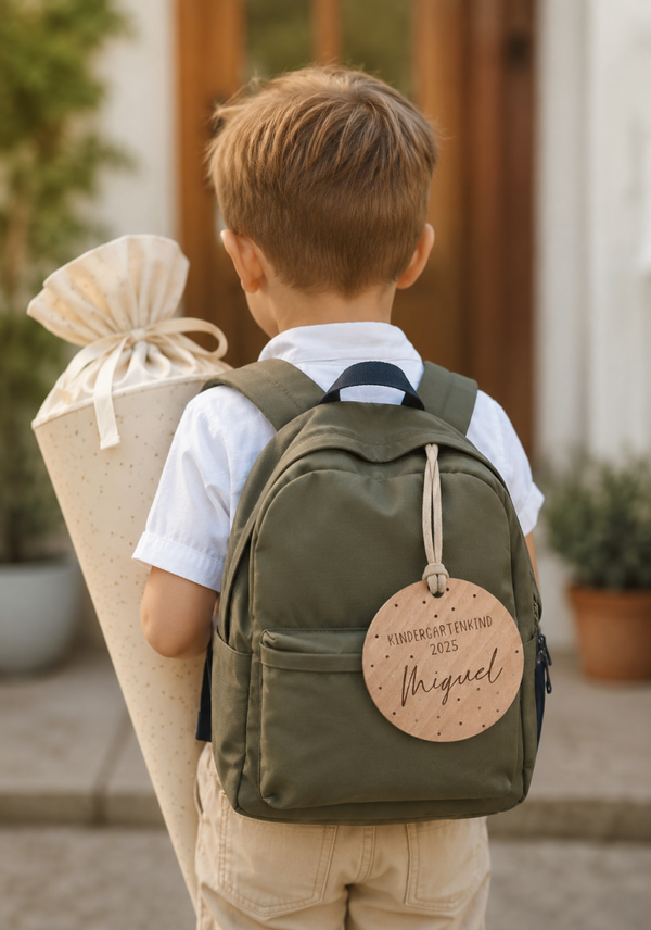 HOLZSCHEIBE "KINDERGARTENKIND 2026" PERSONALISIERT