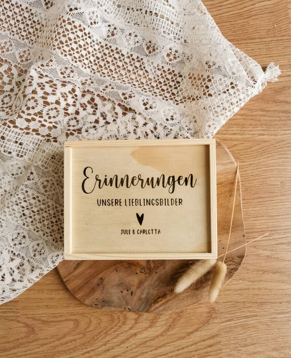 HOLZBOX "UNSERE LIEBLINGSBILDER"