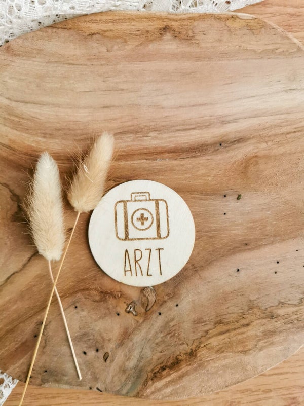 MONTESSORI HOLZSCHILDER FÜR SPIELZEUGKISTEN