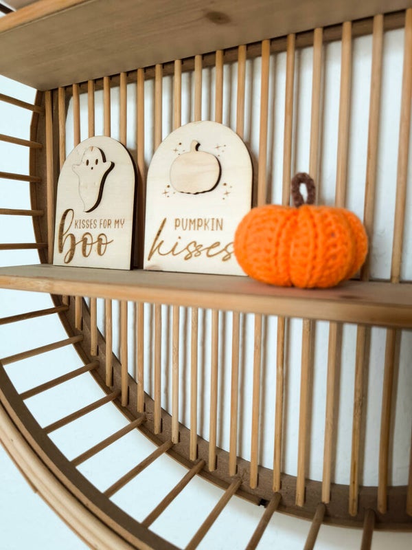 HOLZSCHILD "PUMPKIN KISSES" 3D