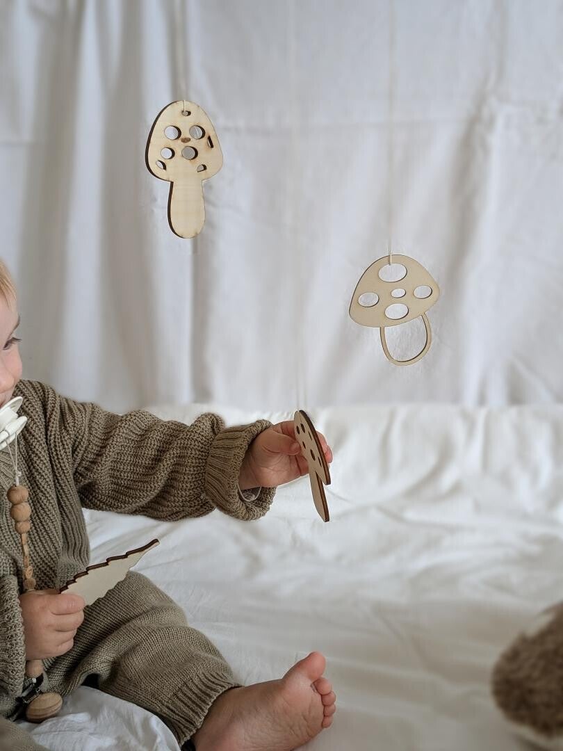 WANDDEKORATION "PILZE" MINI 3er SET