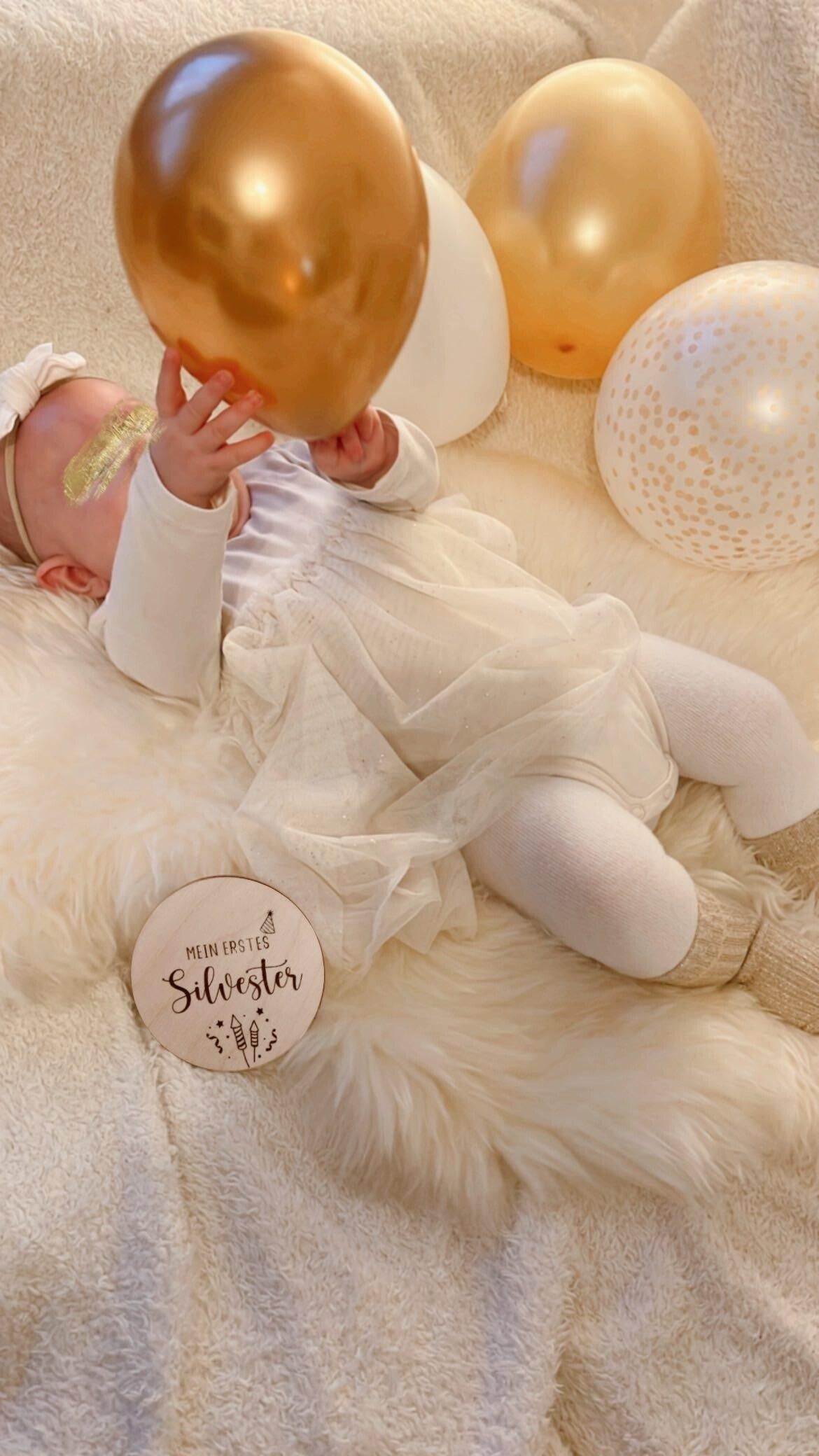 HOLZSCHEIBE "MEIN ERSTES SILVESTER"