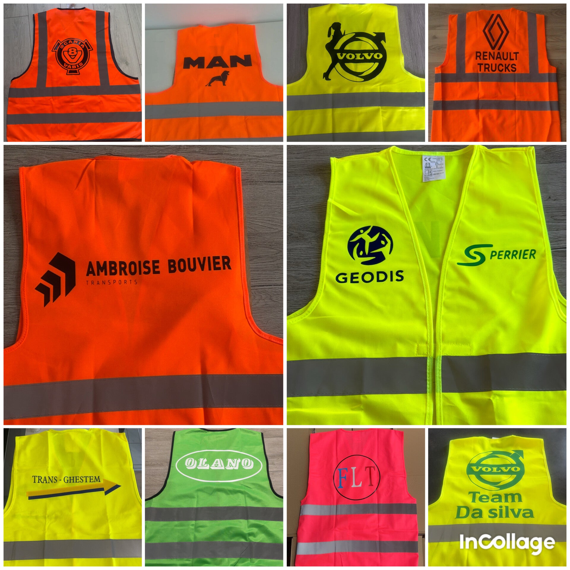 Gilet fluo personnalisé
