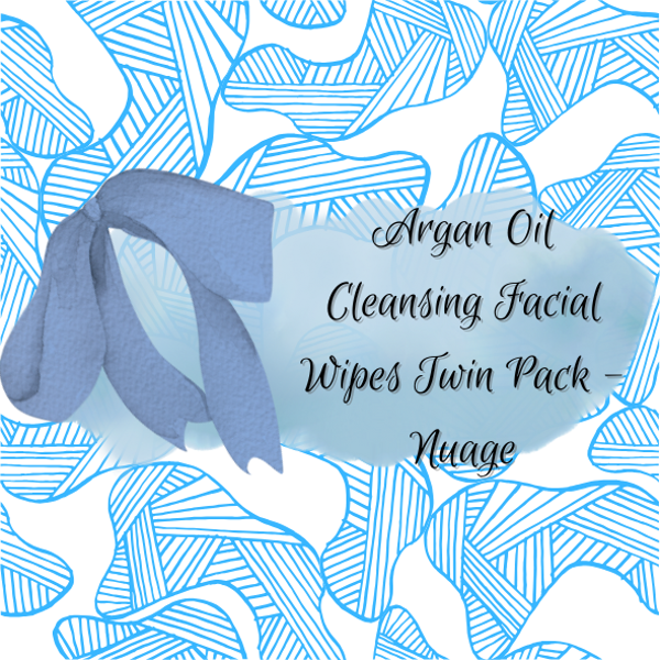 Argan Oil Cleansing Facial Wipes Twin Pack - Nuage