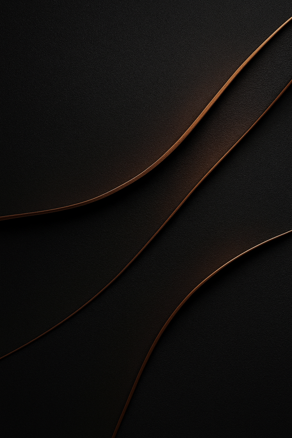 Midnight Black & Copper Flow
