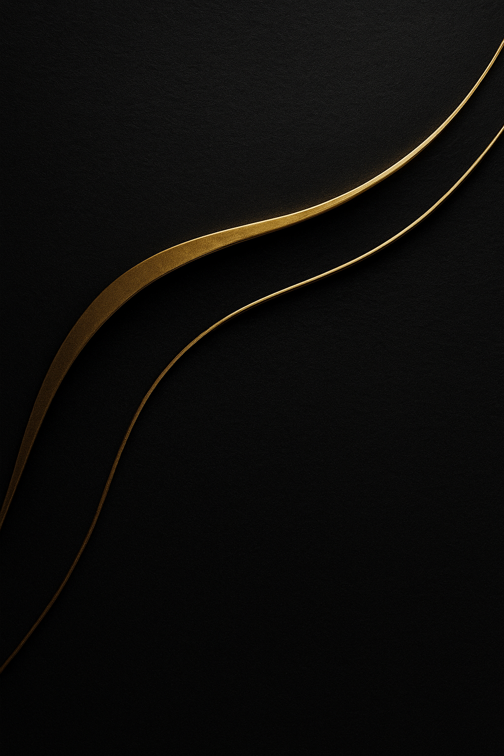 Midnight Black & Liquid Gold Flow