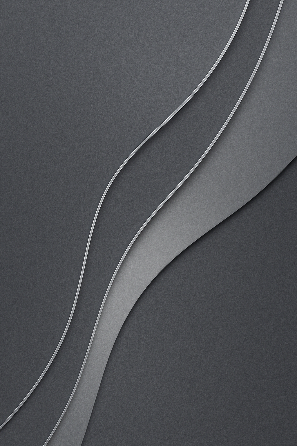 Slate Grey Flow – Minimalist Modern Abstract
