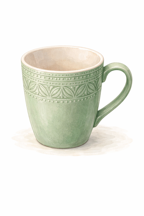 Green mug