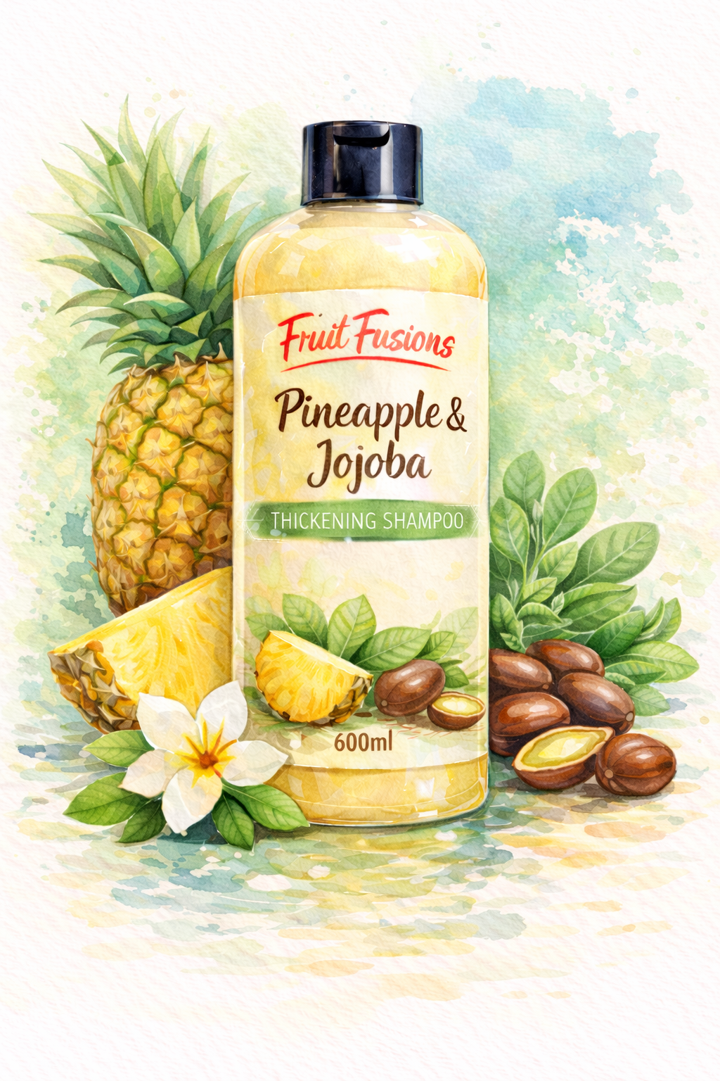 Pineapple & Jojoba Thickening Shampoo 600ml – Fruit Fusions