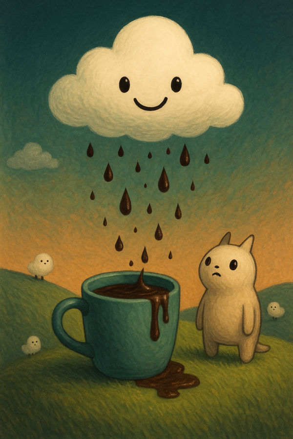 Smiling Cloud and Coffee Rain